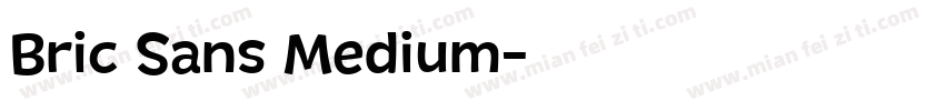 Bric Sans Medium字体转换